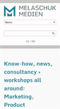 Mobile Screenshot of melaschuk-medien.de